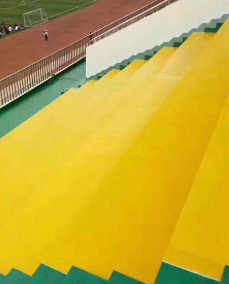 富平球场台阶翻新修补改造